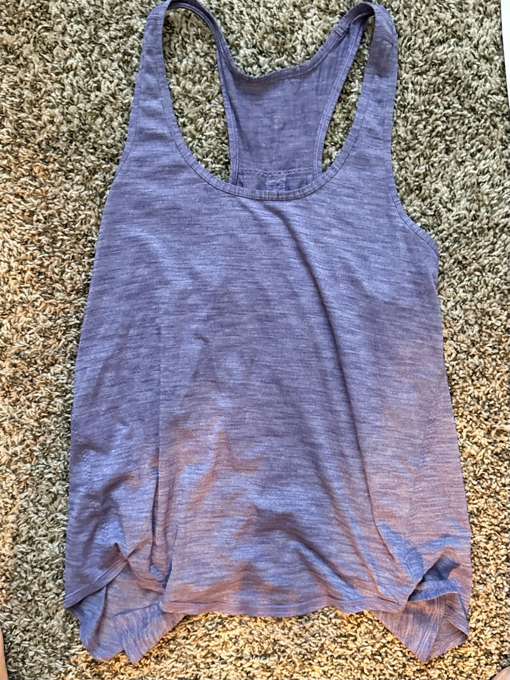 lululemon athletica Heathered Lavender Racerback Tank